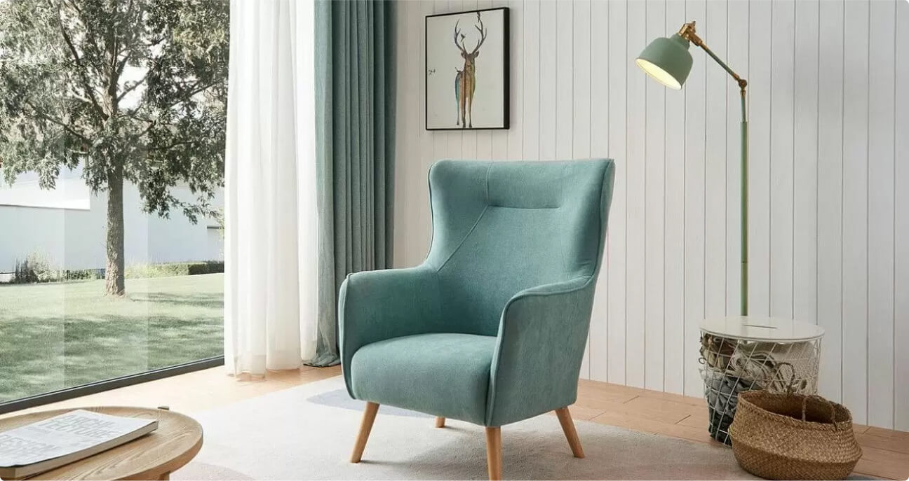 Дизайнерские кресла с обивкой из ткани